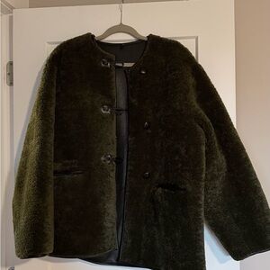 Mango Black Leather Jacket